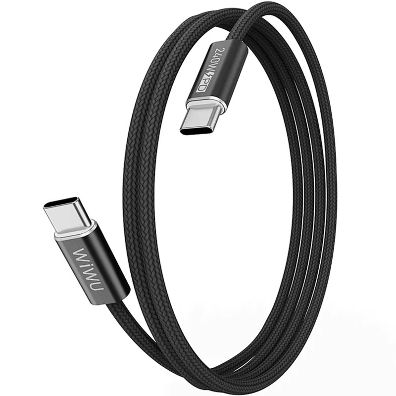 Дата кабель WIWU C101 Essen Type-C to Type-C 240W (1.5m) Херсон - изображение 1