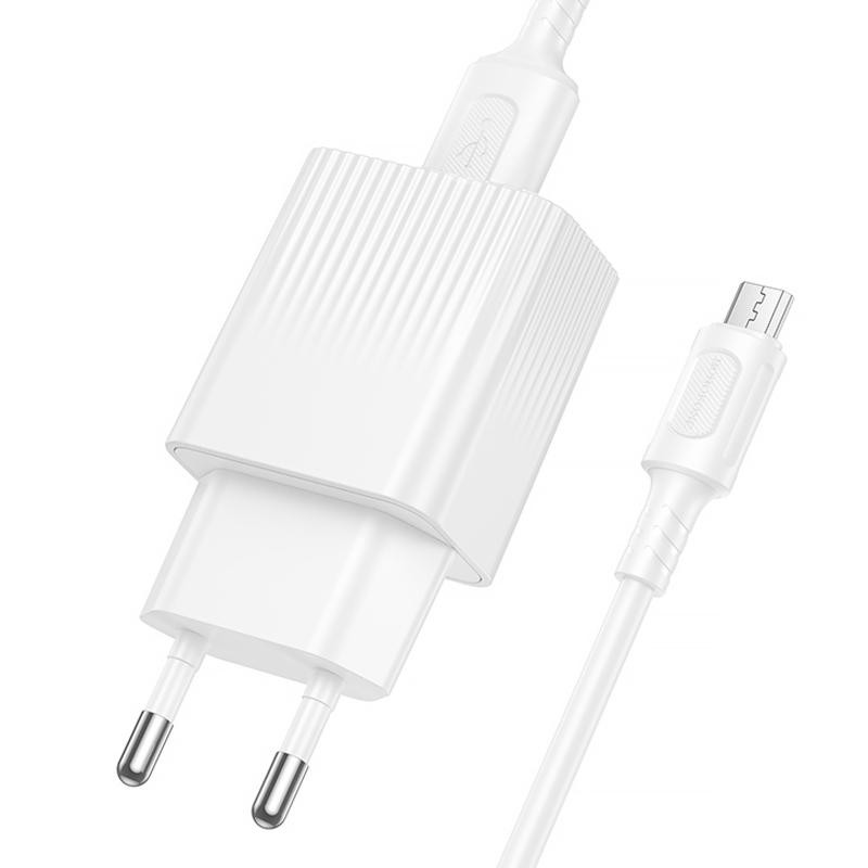 СЗУ Borofone BAS71A Source 10.5W (1USB-A) + кабель USB to MicroUSB Херсон - зображення 3