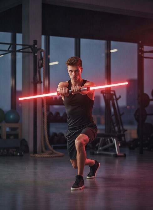 Двосторонній світловий меч 132 см | Посох як у Дарта Мола | 12 кольорів Київ - зображення 9