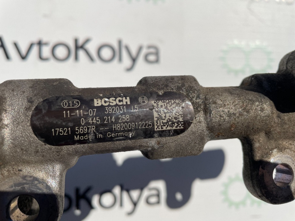 Топливная рейка (рампа форсунок) Renault Master III 2.3 dci 2010-2019 (0445214258) Ковель - изображение 2