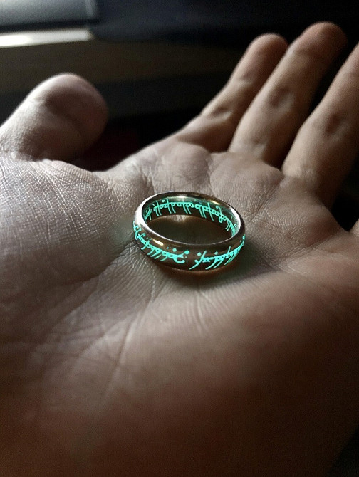 Кольцо Всевластия с эксклюзивным свечением Tiffany Blue для ценителей Властелина Колец и Хоббита Київ - зображення 5