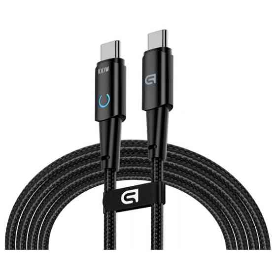 Кабель ArmorStandart AT-C1 Type-C to Type-C 100W 1,2m Black (ARM75868) (Код товару:43387) Харків