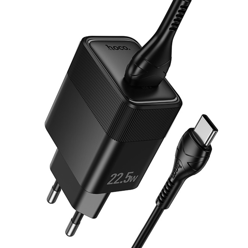 СЗУ Hoco CS111A Lounge PD22.5W (1USB-C) + кабель USB to Type-C Херсон - изображение 3