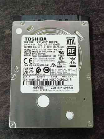 Жорсткий диск HDD 2.5" Toshiba 500gb Киев