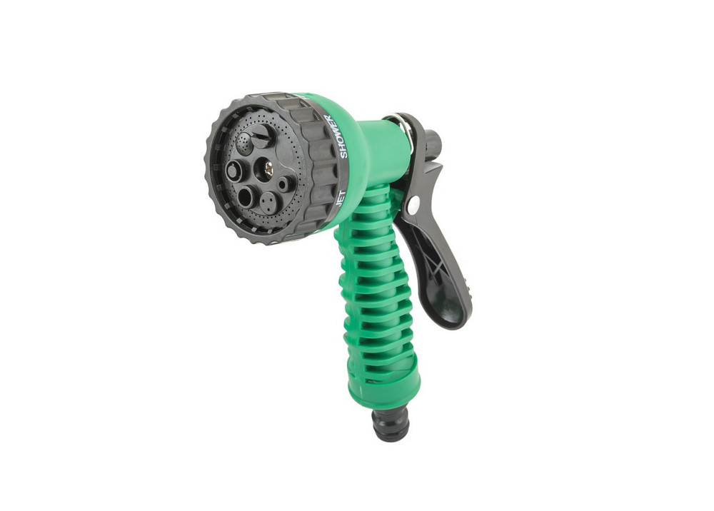 Набор для полива MASTERTOOL DEW LINE 5 шт (пистолет 7 режимов/шланг 10 м/адаптер ½" ВР-¾" ВР/коннект Харків - зображення 2