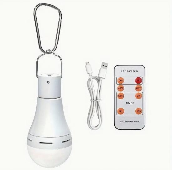 Акумуляторна LED-лампочка 7Вт з пультом дистанційного керування, час роботи до 5годин Київ - зображення 6