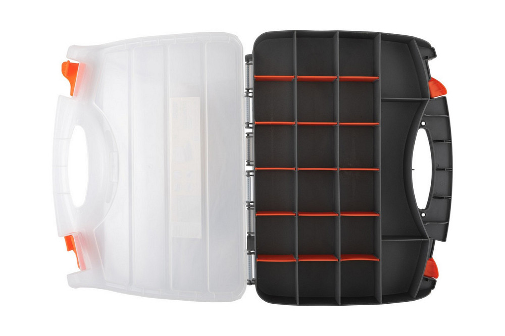 Органайзер двухсторонний MASTERTOOL с ручкой 15" 380х290х80 мм 30 секций 79-3130 Харьков - изображение 7