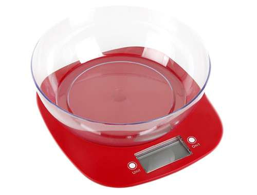 Весы кухонные MAGIO MG-290 красные Київ - зображення 1