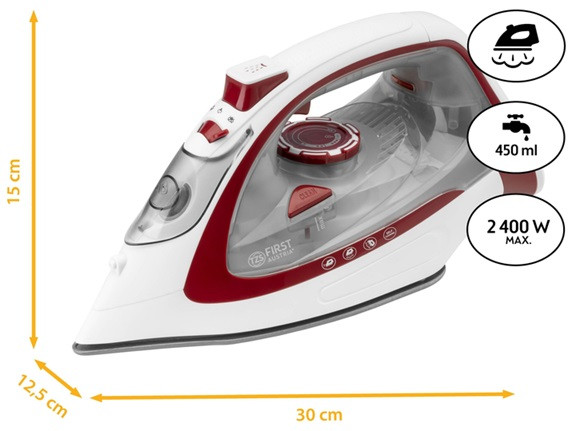 Утюг First FA-5633-4-RE 2400 Вт красный Киев - изображение 7