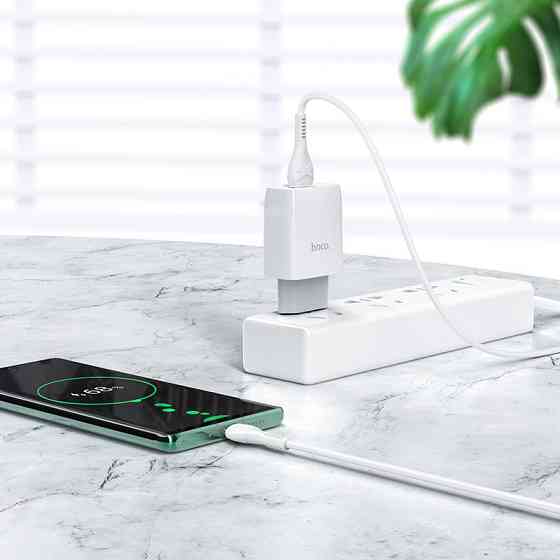 СЗУ Hoco C72Q Glorious QC3.0 18W (1USB-A) + кабель USB to Type-C Херсон