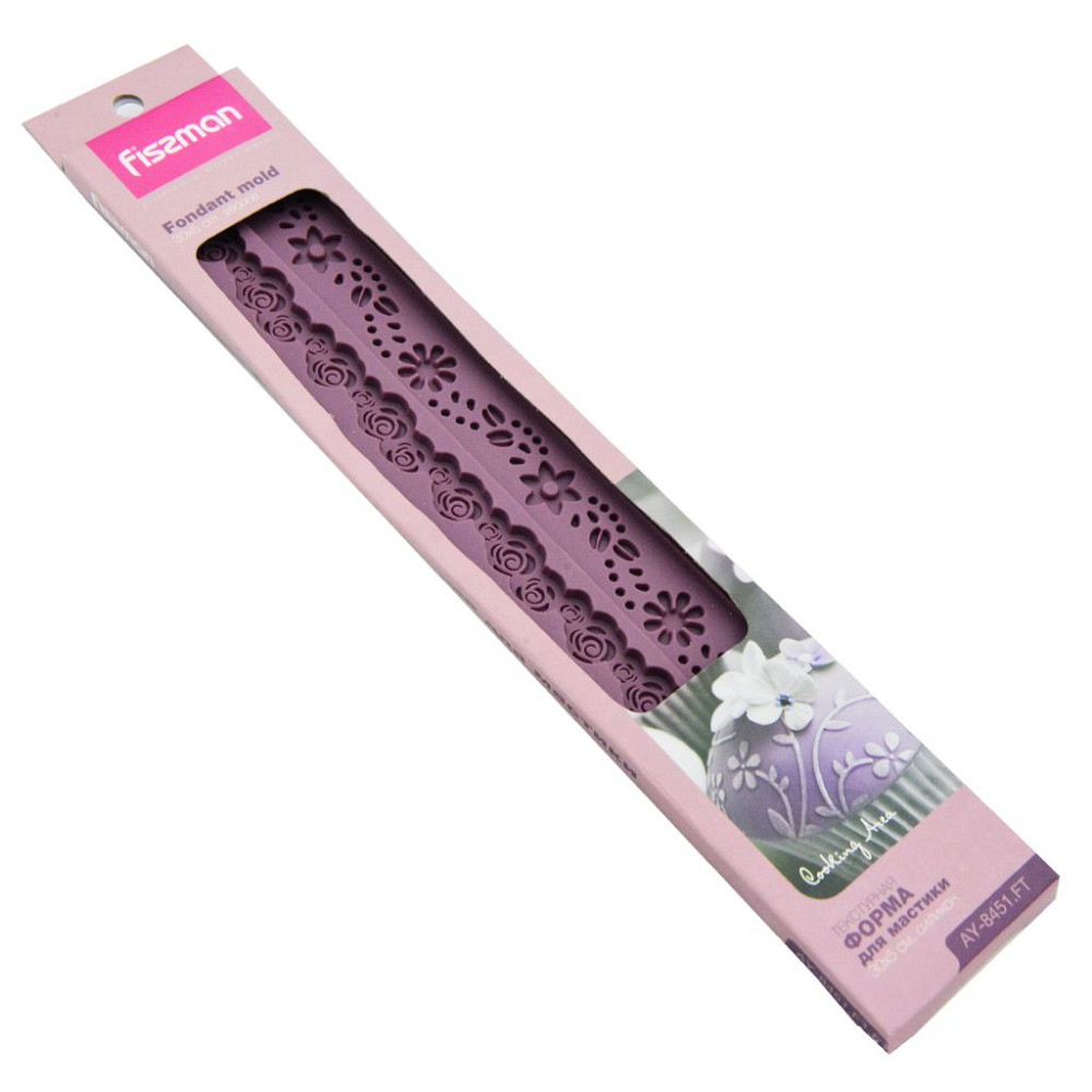 Форма для мастики текстурна Fissman FS-8451 30х5 см фіолетова Київ - зображення 1