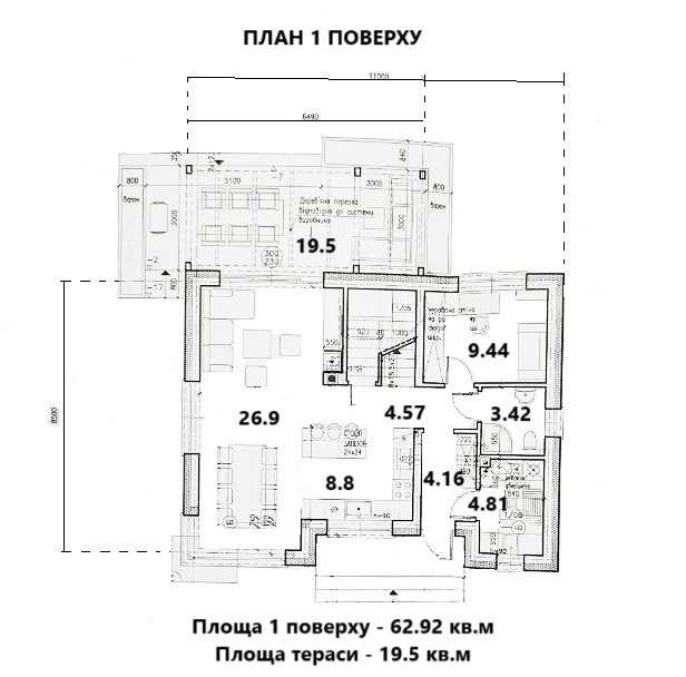 продажа 4-к дом Бориспольский, Гнедин, 155000 $  - зображення 8