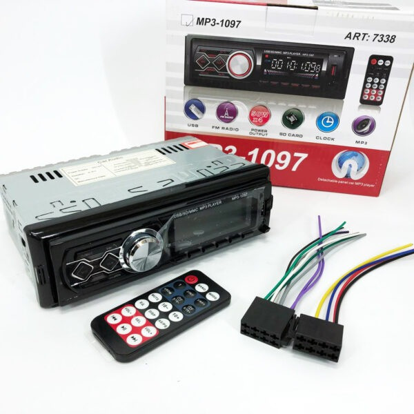 Автомагнитола MP3-1097 BT ISO со съемной панелью, Автомагнитола магнитола в авто с Usb сенсорная Львів - зображення 4