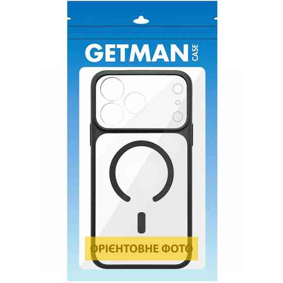 Чехол TPU+PC GETMAN Moon Clear with MagSafe для Apple iPhone 12 (6.1") Херсон