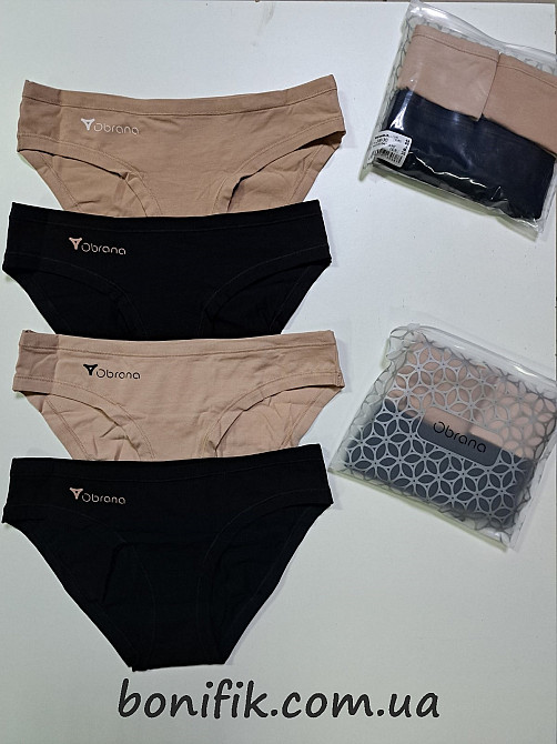 Набор женских хлопковых слип-трусиков ТМ "Obrana" (арт. 200-30/10) Кривой Рог - изображение 1