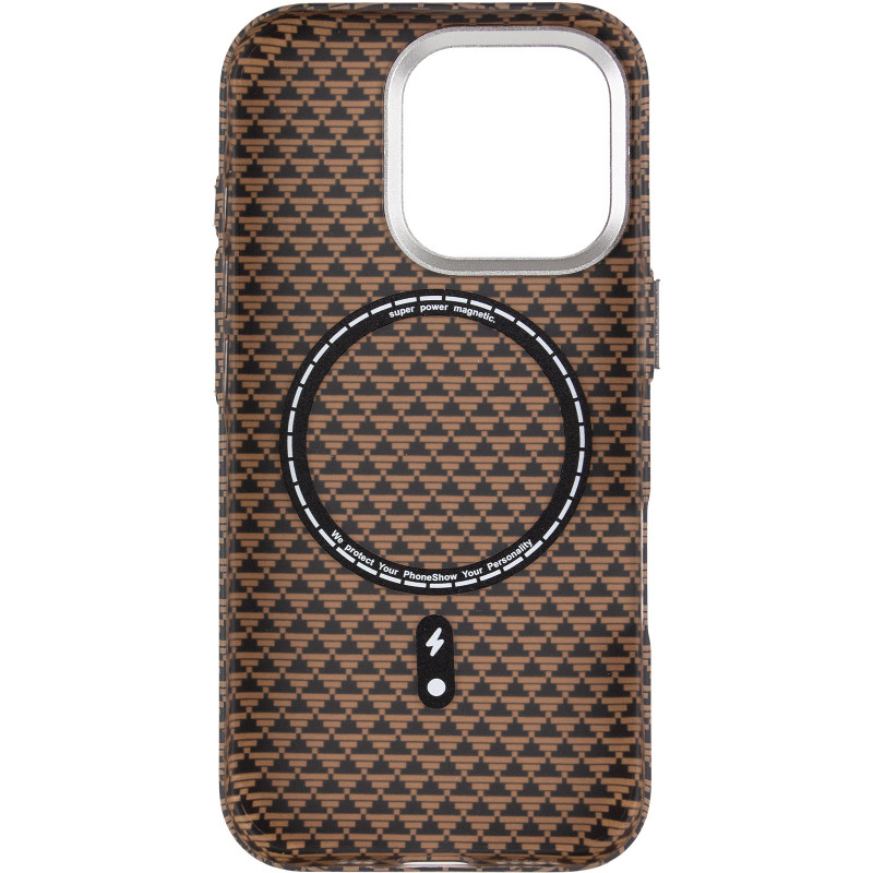 Чехол TPU+PC KVZV Triangular Pattern with Magnetic Fit для Apple iPhone 16 Pro Max (6.9") Херсон - изображение 3