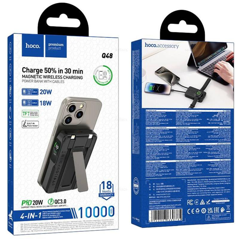 Портативное ЗУ Power Bank Hoco Q48 Core PD20W с БЗУ+iWatch 10000 mAh Херсон - зображення 2