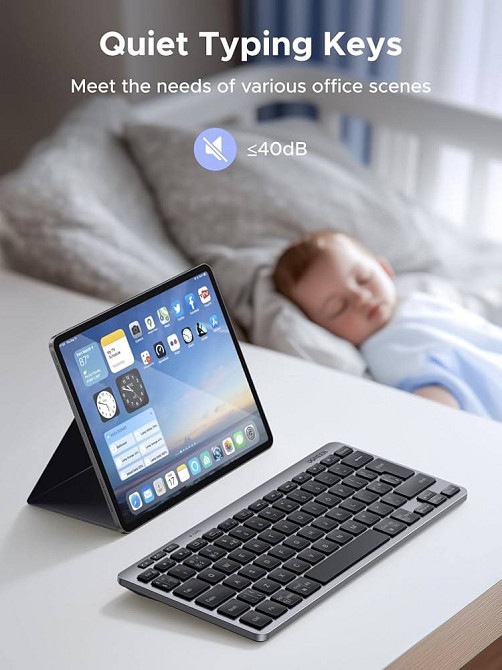 Бездротова багаторежимна клавіатура Ugreen K551 - це тонка портативна клавіатура Днепр - изображение 1