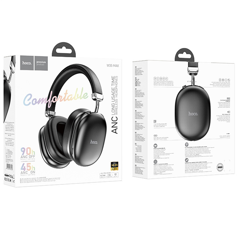 Накладные беспроводные наушники Hoco W35 Max Auspicious ANC Херсон - зображення 5
