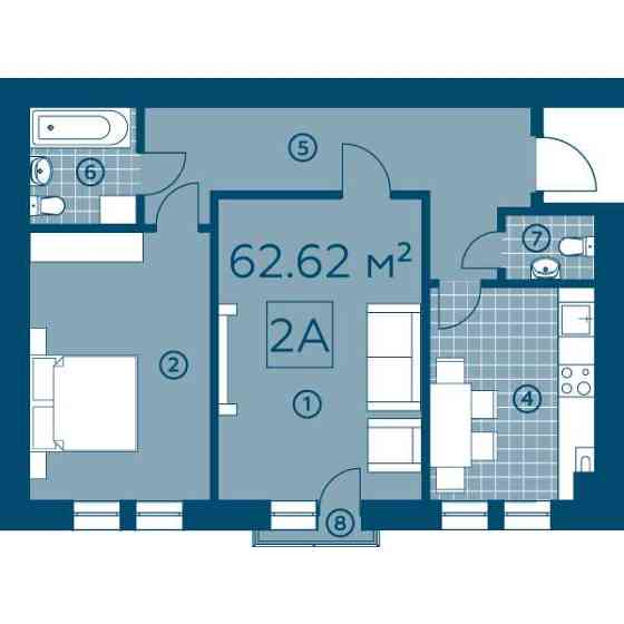 продажа 2-к квартира Киево-Святошинский, Буча, 53972 $ Буча
