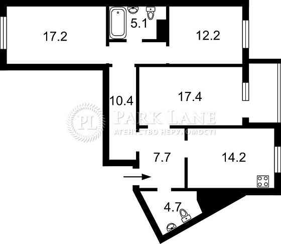 продажа 3-к квартира Киев, Дарницкий, 125000 $ Київ