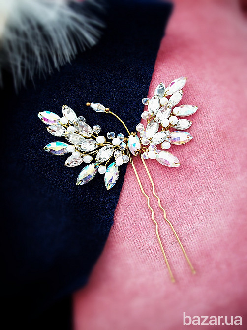 Журавель білий шпилька заколка авторська ручна робота косплей Луцк - изображение 4