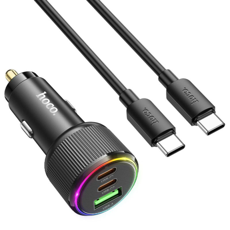 АЗУ Hoco NZ17 High Power 45W (1USB-A/2C) + кабель Type-C to Type-C Херсон - зображення 2