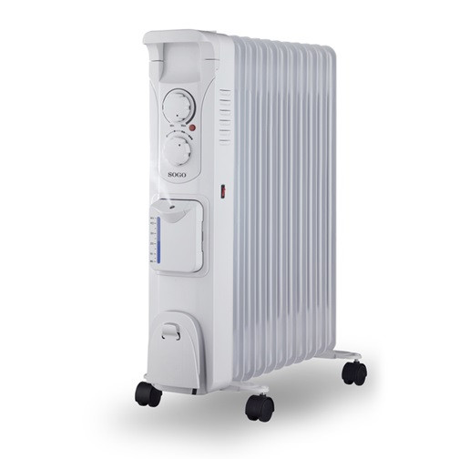 Обогреватель масляный SOGO SS-18470 2500 Вт белый Київ - зображення 1