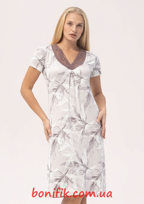 Женская ночная сорочка с коротким рукавом "Merlin" (60768) (арт. 1364) Кривий Ріг - зображення 2