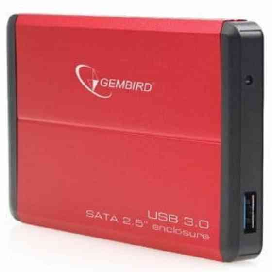 Зовнішня кишеня Gembird SATA HDD 2.5 USB 3.0 Red (EE2-U3S-2-R) (Код товару:40855) Харьков
