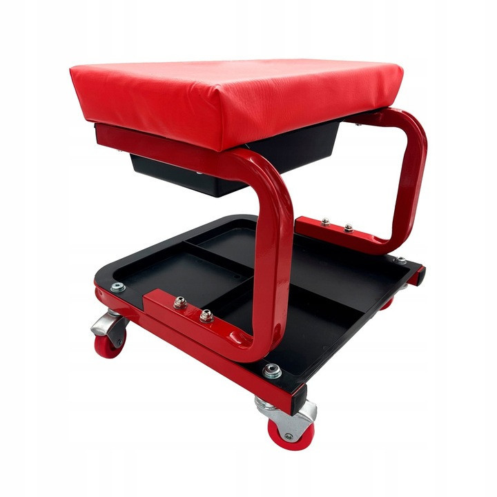 Табурет мастерский на колёсах с полкой TORIN TR6100C Харьков - изображение 5