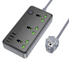 Удлинитель Borofone BAC2A (3USB-A/1C/3xSocket) (1.5m) Херсон