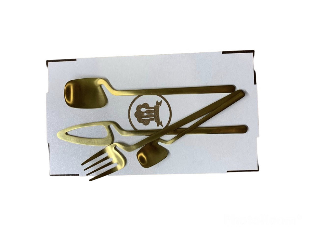 Набор столовых приборов Kitchen на 4 персоны Gold Киев - изображение 10