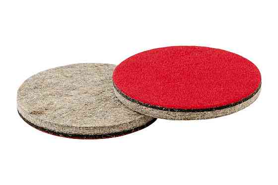 Круг полировочный MASTERTOOL на липучке из натурального войлока жесткий влагостойкий 6 мм Ø 100 мм н Харків