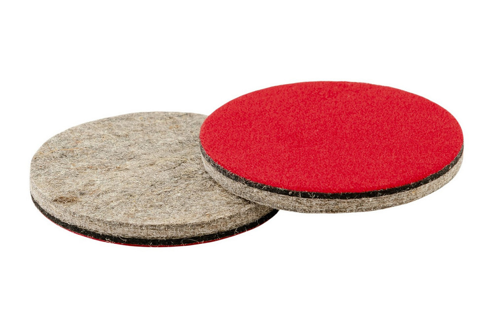 Круг полировочный MASTERTOOL на липучке из натурального войлока жесткий влагостойкий 6 мм Ø 100 мм н Харьков - изображение 3