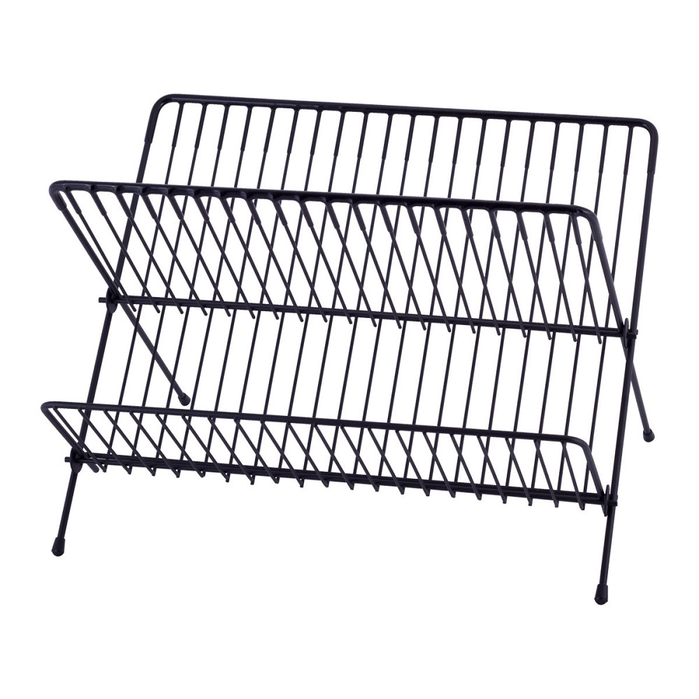 Сушилка для посуды Kamille 43*32*25,5см из алюминия черный KM0753 Одесса - изображение 5