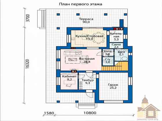 Зруб Газдівський двір 190 м² Одеса