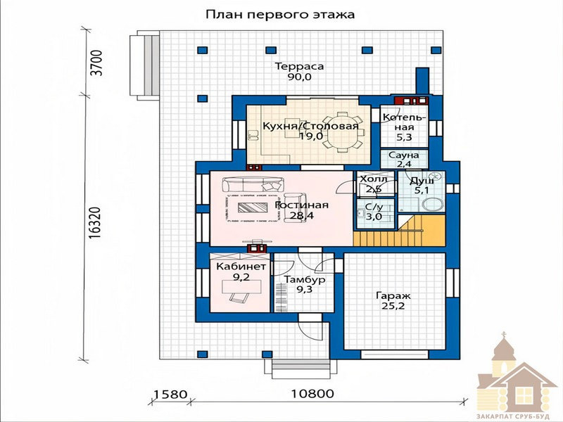 Зруб Газдівський двір 190 м² Одеса - зображення 4