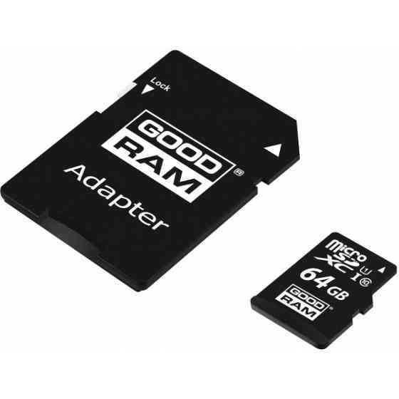 Карта пам'яті Goodram microSDХC 64GB UHS-I Сlass 10 + SD-adapter (M1AA-0640R12) Харків