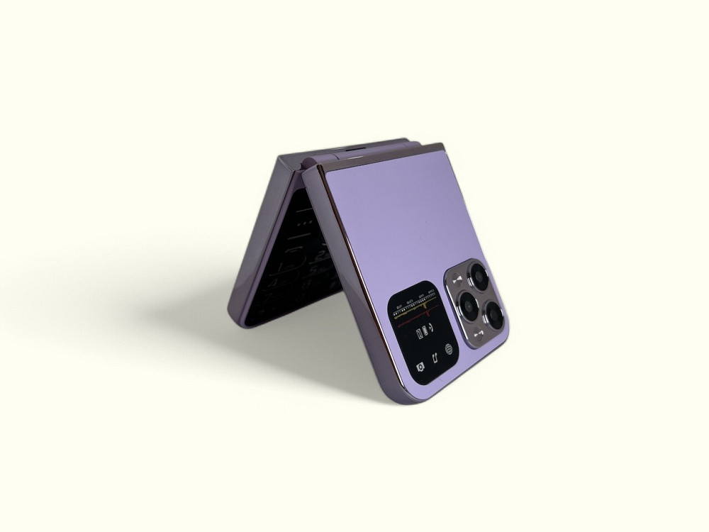 Кнопочный мобильный телефон раскладушка AIEK I16 Max на 4 сим карты Phiolet Киев - изображение 5