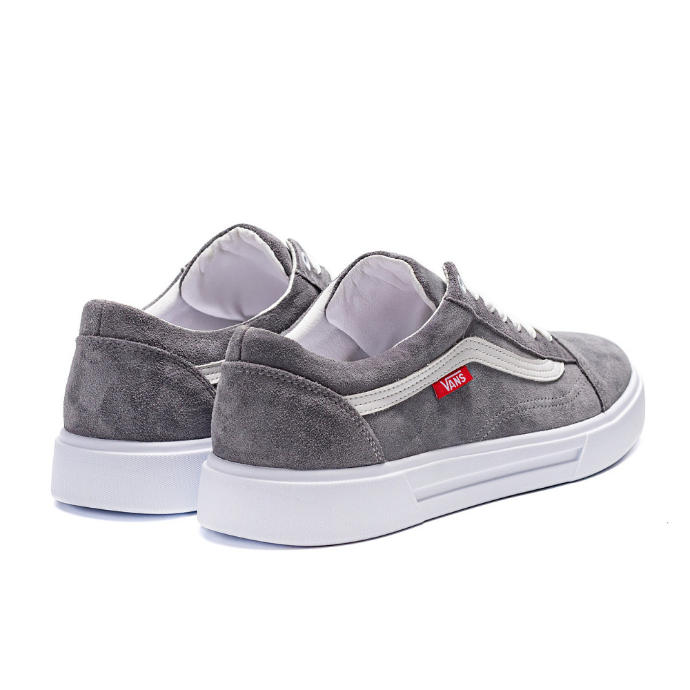 Мужские кожаные кеды  Grey Киев - изображение 4