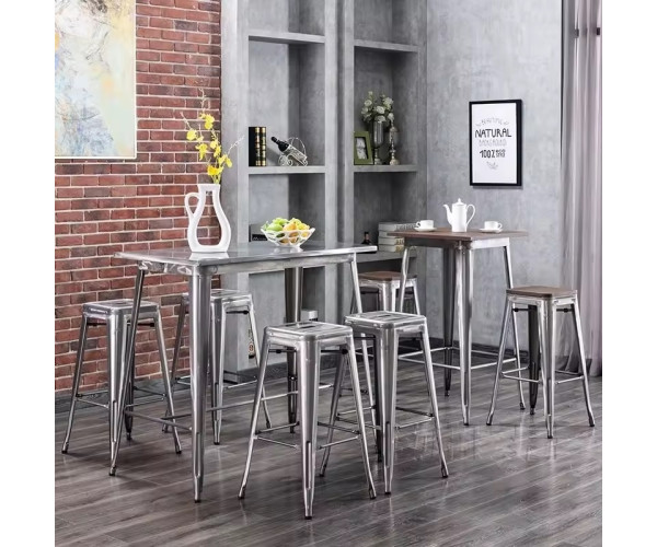 Стілець Толікс барний високий полірований Дніпро - зображення 5