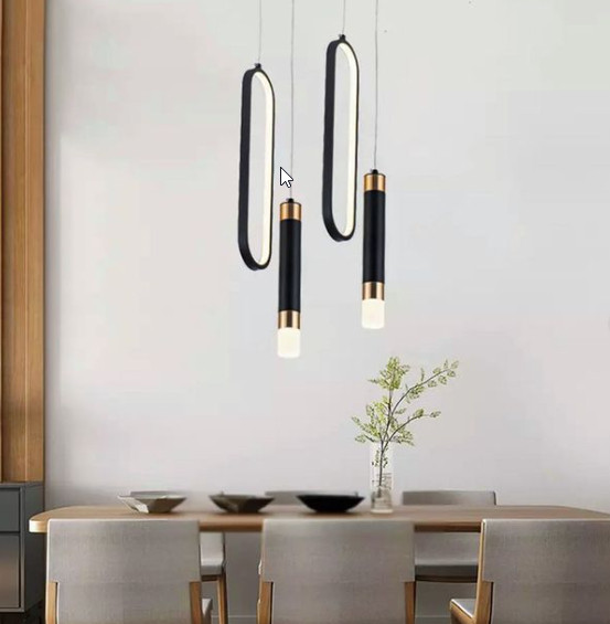 Люстра стельова LED DE13C/2-k Чорний 45-150х12х12 см. Київ - зображення 1