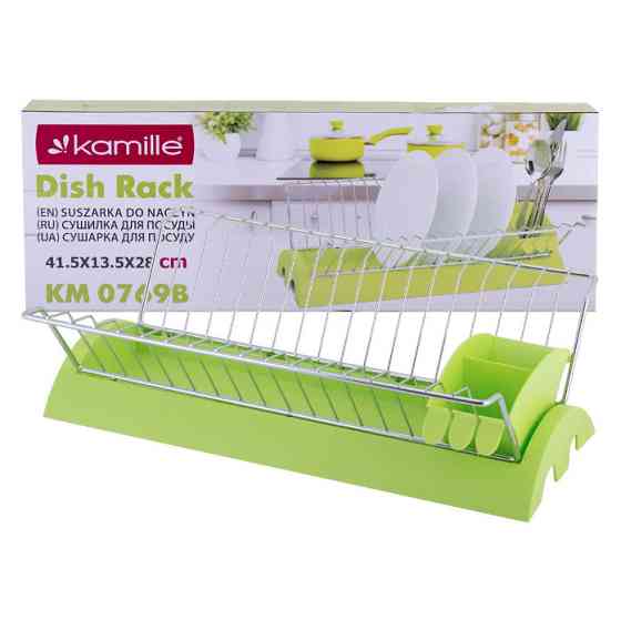 Сушарка для посуду 41,5х26х11,5 см Green Kamille KM-0769B Киев