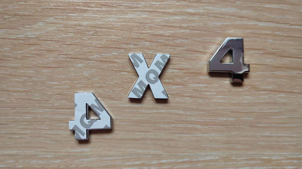 Металлические цифры 4х4 на кузов авто не ржавеют Борисполь - изображение 6