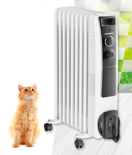 Обогреватель масляный HEINNER HOH-Y09WB 2000 Вт белый Київ - зображення 2