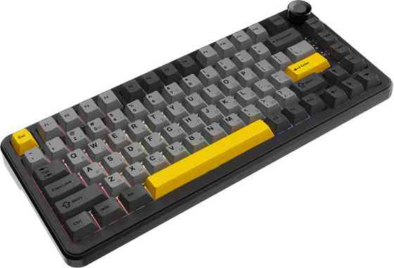 Клавиатура компьютерная проводная Ajazz AK820 MAX Magnetic switches-Black-Gray-Yellow-RGB AK820MAX-W Київ