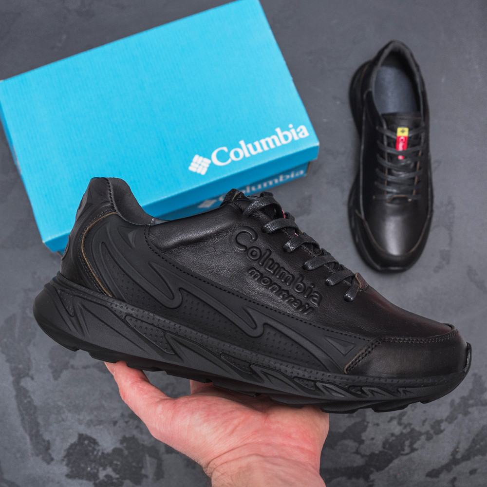 Мужские кожаные кроссовки Columbia Black Киев - изображение 8