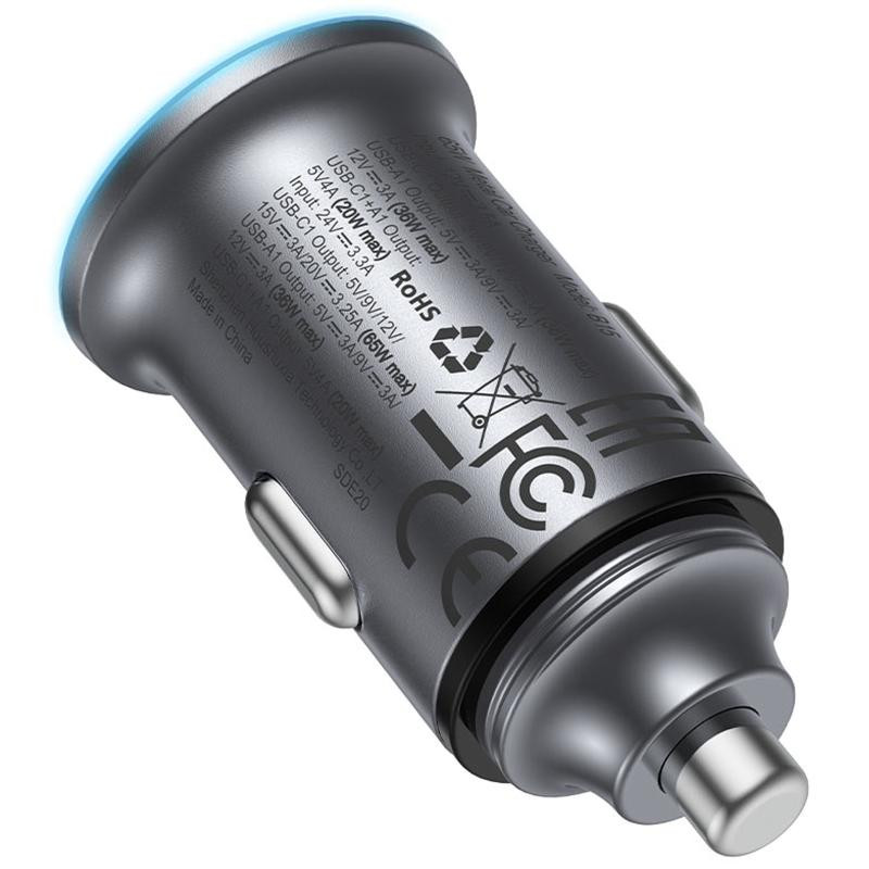 АЗУ Acefast B15 PD20W+QC3.0 total 65W (1USB-A/1C) Херсон - изображение 5
