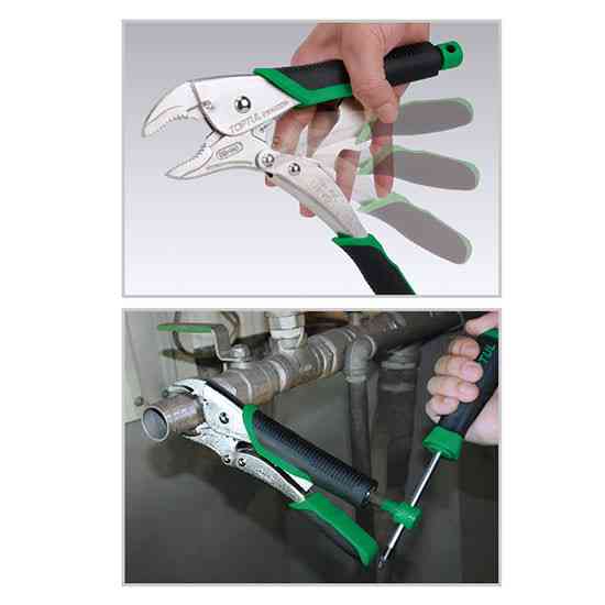 Клещи с фиксатором и кусачками TOPTUL 250мм Pro-Series DMAQ2210 Харків